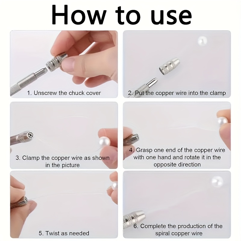 2pcs Hand-Held Wire Twister Tool for Jewelry Making